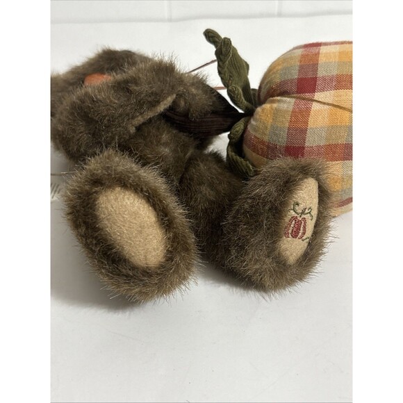 VTG Boyds Bear Holden T Punkinbeary 8in. Stuffed Fall Pumpkin Holiday NWT - Picture 10 of 15
